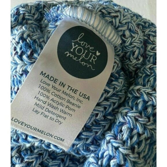 Love Your Melon Minnesota Super Bowl LII Host Committee Beanie Pom Knit Hat Blue - Picture 3 of 3